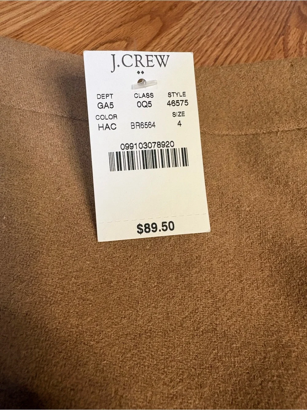 J. Crew Camel/Tan Pencil Skirt